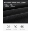 image:imageSTELLE Womens 21 Knee Length Skirts with Pockets Casual Basic Midi Skirt Stretchy High Waisted Skater Flared PleatedBlack