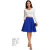 image:imageSTELLE Womens 21 Knee Length Skirts with Pockets Casual Basic Midi Skirt Stretchy High Waisted Skater Flared PleatedCobalt Blue