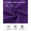 image:imageSTELLE Womens 21 Knee Length Skirts with Pockets Casual Basic Midi Skirt Stretchy High Waisted Skater Flared PleatedPurple