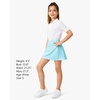 image:imageStelle Girls Tennis Skirts with Pockets Athletic Skorts Inner Shorts High Waisted Sports Golf Running SkirtAqua Blue