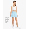 image:imageStelle Girls Tennis Skirts with Pockets Athletic Skorts Inner Shorts High Waisted Sports Golf Running SkirtLight Blue