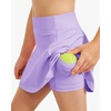 image:imageStelle Girls Tennis Skirts with Pockets Athletic Skorts Inner Shorts High Waisted Sports Golf Running SkirtLilac