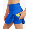 image:imageStelle Girls Tennis Skirts with Pockets Athletic Skorts Inner Shorts High Waisted Sports Golf Running SkirtSapphire