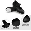 image:imageStelle Tap Shoes for Girls Toddler Boys PU Leather Dance ShoesToddlerLittle KidBig KidBlack Matte
