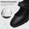 image:imageStelle Tap Shoes for Girls Toddler Boys PU Leather Dance ShoesToddlerLittle KidBig KidBlack Matte
