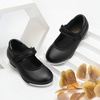 image:imageStelle Tap Shoes for Girls Toddler Boys PU Leather Dance ShoesToddlerLittle KidBig KidBlack Matte