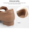image:imageStelle Tap Shoes for Girls Toddler Boys PU Leather Dance ShoesToddlerLittle KidBig KidCoffee