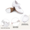 image:imageStelle Tap Shoes for Girls Toddler Boys PU Leather Dance ShoesToddlerLittle KidBig KidWhite