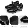 image:imageStelle Tap Shoes for Girls Toddler Dance Shoes Easy Strap Scallop Design ToddlerLittle KidBig KidBlack