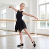image:imageStelle Tap Shoes for Girls Toddler Dance Shoes Easy Strap Scallop Design ToddlerLittle KidBig KidBlack