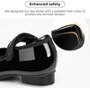 image:imageStelle Tap Shoes for Girls Toddler PU Leather NonSlip Dance Shoes for ToddlerLittle KidBig KidBlack
