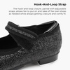 image:imageStelle Tap Shoes for Girls Toddler PU Leather NonSlip Dance Shoes for ToddlerLittle KidBig KidBlack Giltter
