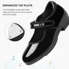 image:imageStelle Tap Shoes for Girls Toddler PU Tap Dance Shoes for ToddlerLittle KidsBig KidsBlack