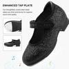 image:imageStelle Tap Shoes for Girls Toddler PU Tap Dance Shoes for ToddlerLittle KidsBig KidsBlack Giltter