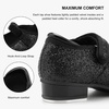 image:imageStelle Tap Shoes for Girls Toddler PU Tap Dance Shoes for ToddlerLittle KidsBig KidsBlack Giltter