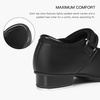 image:imageStelle Tap Shoes for Girls Toddler PU Tap Dance Shoes for ToddlerLittle KidsBig KidsBlack Matte