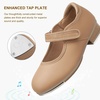 image:imageStelle Tap Shoes for Girls Toddler PU Tap Dance Shoes for ToddlerLittle KidsBig KidsTan