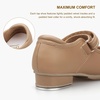 image:imageStelle Tap Shoes for Girls Toddler PU Tap Dance Shoes for ToddlerLittle KidsBig KidsTan