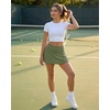 image:imageStelle Tennis Skirts for Women Athletic Skirt with Shorts Golf Skort Pocket High Waisted Skorts Workout PickleballArmy Green