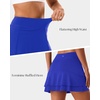 image:imageStelle Tennis Skirts for Women Athletic Skirt with Shorts Golf Skort Pocket High Waisted Skorts Workout PickleballAtlantic Blue
