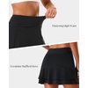 image:imageStelle Tennis Skirts for Women Athletic Skirt with Shorts Golf Skort Pocket High Waisted Skorts Workout PickleballBlack