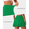 image:imageStelle Tennis Skirts for Women Athletic Skirt with Shorts Golf Skort Pocket High Waisted Skorts Workout PickleballKelly Green