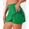 image:imageStelle Tennis Skirts for Women Athletic Skirt with Shorts Golf Skort Pocket High Waisted Skorts Workout PickleballKelly Green
