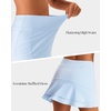 image:imageStelle Tennis Skirts for Women Athletic Skirt with Shorts Golf Skort Pocket High Waisted Skorts Workout PickleballLight Blue