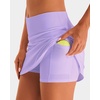 image:imageStelle Tennis Skirts for Women Athletic Skirt with Shorts Golf Skort Pocket High Waisted Skorts Workout PickleballLilac