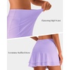 image:imageStelle Tennis Skirts for Women Athletic Skirt with Shorts Golf Skort Pocket High Waisted Skorts Workout PickleballLilac