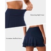image:imageStelle Tennis Skirts for Women Athletic Skirt with Shorts Golf Skort Pocket High Waisted Skorts Workout PickleballNavy