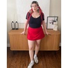 image:imageStelle Tennis Skirts for Women Athletic Skirt with Shorts Golf Skort Pocket High Waisted Skorts Workout PickleballRed