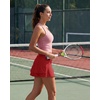 image:imageStelle Tennis Skirts for Women Athletic Skirt with Shorts Golf Skort Pocket High Waisted Skorts Workout PickleballRed