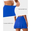 image:imageStelle Tennis Skirts for Women Athletic Skirt with Shorts Golf Skort Pocket High Waisted Skorts Workout PickleballSapphire