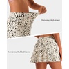 image:imageStelle Tennis Skirts for Women Athletic Skirt with Shorts Golf Skort Pocket High Waisted Skorts Workout PickleballWhite Cheetah