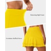 image:imageStelle Tennis Skirts for Women Athletic Skirt with Shorts Golf Skort Pocket High Waisted Skorts Workout PickleballYellow