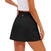 image:imageStelle Women Skort High Waisted Tennis Skirt with Pockets Mini A Line Casual Skirts for Athletic Golf PickleballBlack