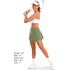 image:imageStelle Women Tennis Skirt Golf Skorts Athletic High Waisted with Pockets Inner Shorts Sport Workout Pleated PickleballArmy Green