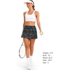 image:imageStelle Women Tennis Skirt Golf Skorts Athletic High Waisted with Pockets Inner Shorts Sport Workout Pleated PickleballBlackgrey Camo