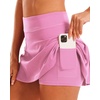 image:imageStelle Women Tennis Skirt Golf Skorts Athletic High Waisted with Pockets Inner Shorts Sport Workout Pleated PickleballCotton Candy