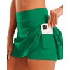 image:imageStelle Women Tennis Skirt Golf Skorts Athletic High Waisted with Pockets Inner Shorts Sport Workout Pleated PickleballEvergreen