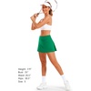 image:imageStelle Women Tennis Skirt Golf Skorts Athletic High Waisted with Pockets Inner Shorts Sport Workout Pleated PickleballEvergreen