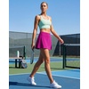 image:imageStelle Women Tennis Skirt Golf Skorts Athletic High Waisted with Pockets Inner Shorts Sport Workout Pleated PickleballFuchsia
