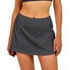 image:imageStelle Women Tennis Skirt Golf Skorts Athletic High Waisted with Pockets Inner Shorts Sport Workout Pleated PickleballGrey