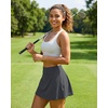 image:imageStelle Women Tennis Skirt Golf Skorts Athletic High Waisted with Pockets Inner Shorts Sport Workout Pleated PickleballGrey