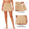 image:imageStelle Women Tennis Skirt Golf Skorts Athletic High Waisted with Pockets Inner Shorts Sport Workout Pleated PickleballKhaki
