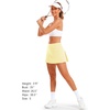image:imageStelle Women Tennis Skirt Golf Skorts Athletic High Waisted with Pockets Inner Shorts Sport Workout Pleated PickleballLemon Butter