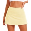 image:imageStelle Women Tennis Skirt Golf Skorts Athletic High Waisted with Pockets Inner Shorts Sport Workout Pleated PickleballLemon Butter