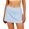 image:imageStelle Women Tennis Skirt Golf Skorts Athletic High Waisted with Pockets Inner Shorts Sport Workout Pleated PickleballLight Blue