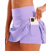 image:imageStelle Women Tennis Skirt Golf Skorts Athletic High Waisted with Pockets Inner Shorts Sport Workout Pleated PickleballLilac